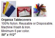 Organza Tablecovers