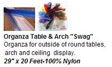 Organza Table & Arch Swag